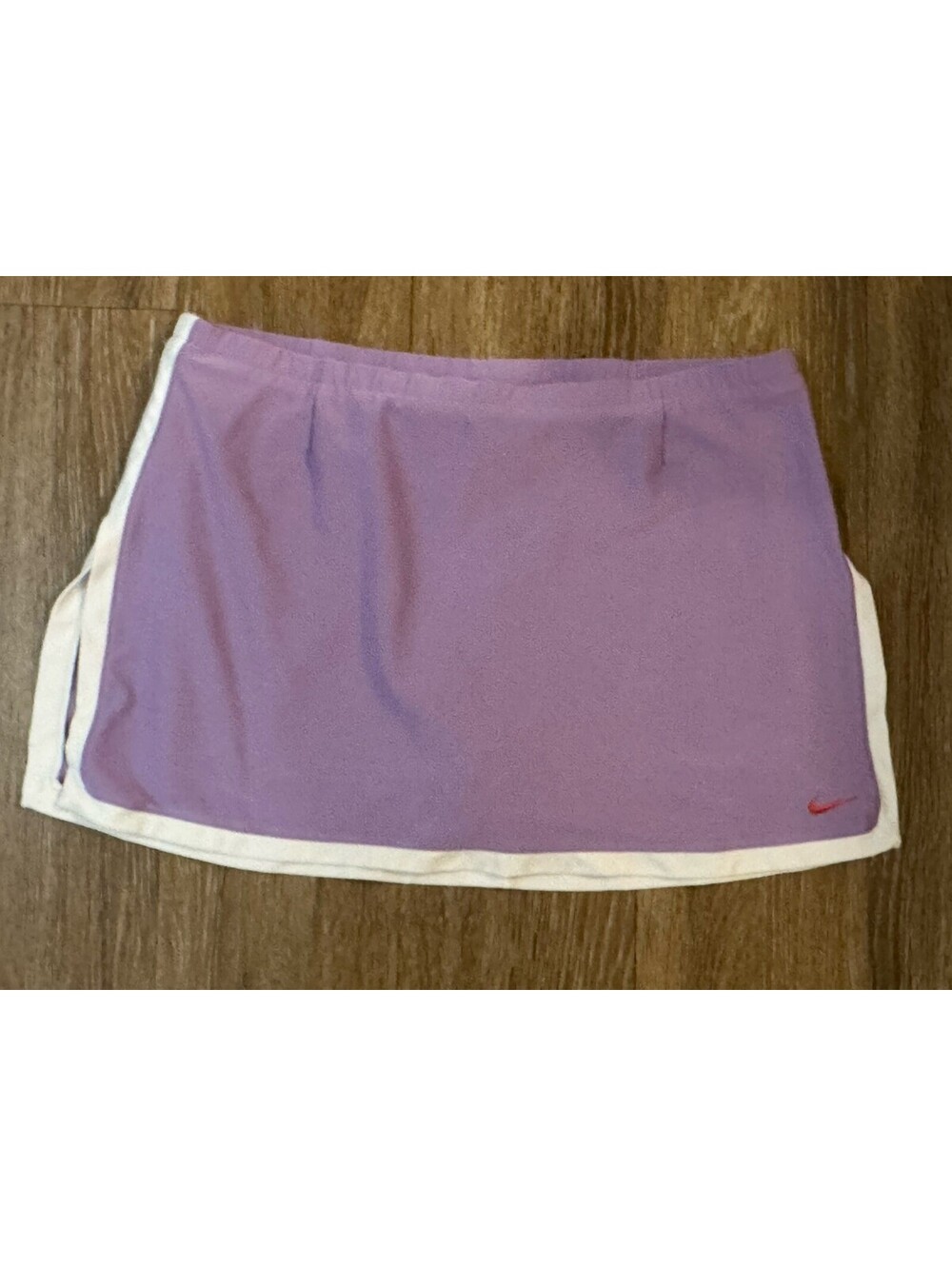 Nike Womens Medium 8-10 Purple Tennis Skort White Trim Orange Swoosh